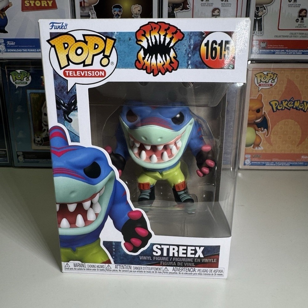 Funko Pop Street Sharks Streex #1615 Television 90s Capsule Vinyl Figure
